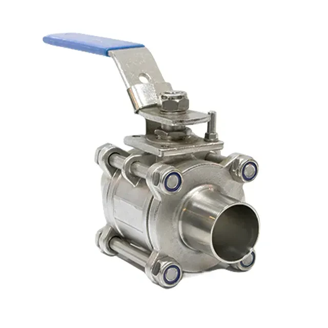 Sanitary High Purity Food Grade  Straight Way Butt Weld Ball Valve with Lever Actuator — 2/6