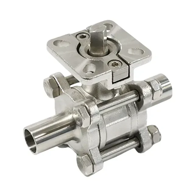 Sanitary High Purity Food Grade  Straight Way Butt Weld Ball Valve with Lever Actuator — 6/6