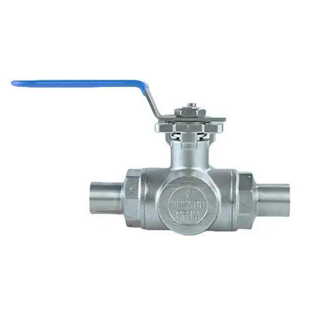 Sanitary Stainless Steel Welded Three-Way Ball Valve with Manual Lever Handle — 6/6