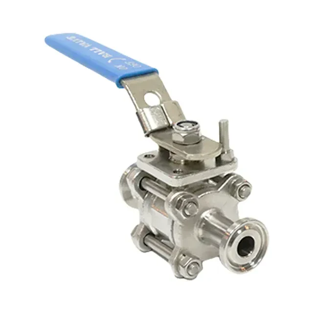 Sanitary Stainless Steel Clamped Two-Way Manual Hydraulic Quick Install Ball Valve — 2/6