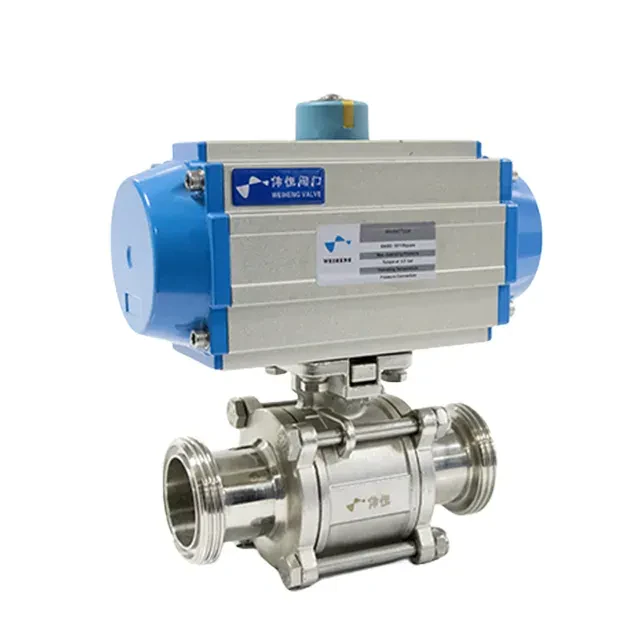 Stainless Steel 3 Piece Pneumatic Flow Control Valve with Threaded End Connection — 6/6