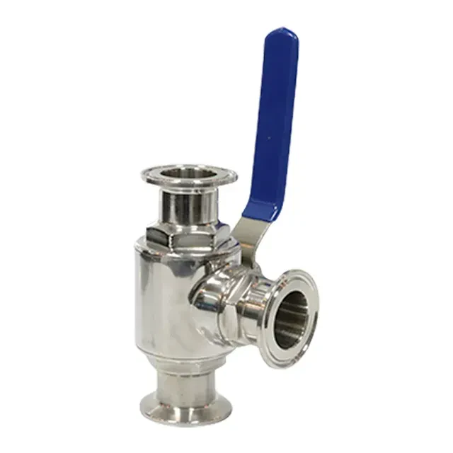 Stainless Steel Manual Food Grade  Clamp Ferrule  3-Way Controll Ball Valve — 5/6