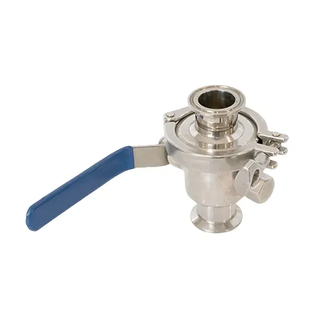 Sanitary Stainless Steel Manual Non-Retention Tri Clamp Knock-Down Ball Valve — 3/6