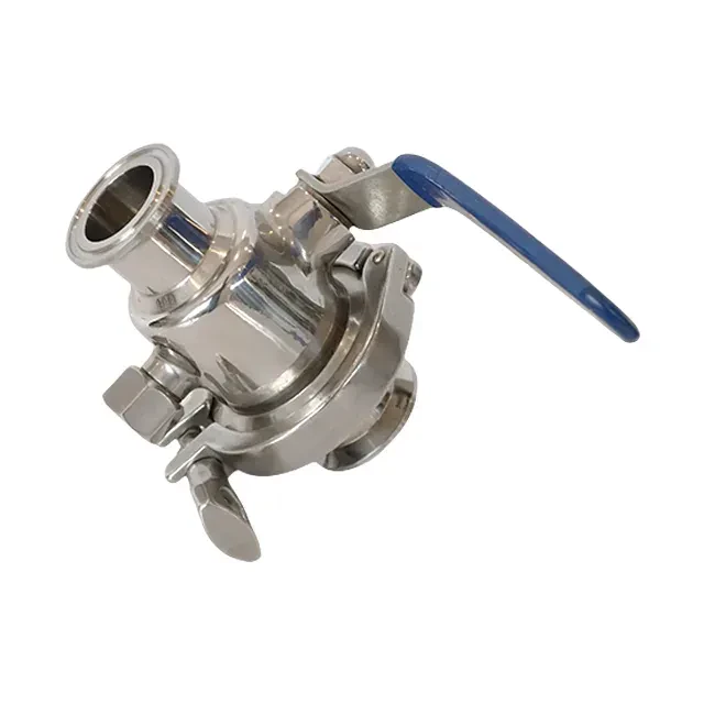 Sanitary Stainless Steel Manual Non-Retention Tri Clamp Knock-Down Ball Valve — 5/6