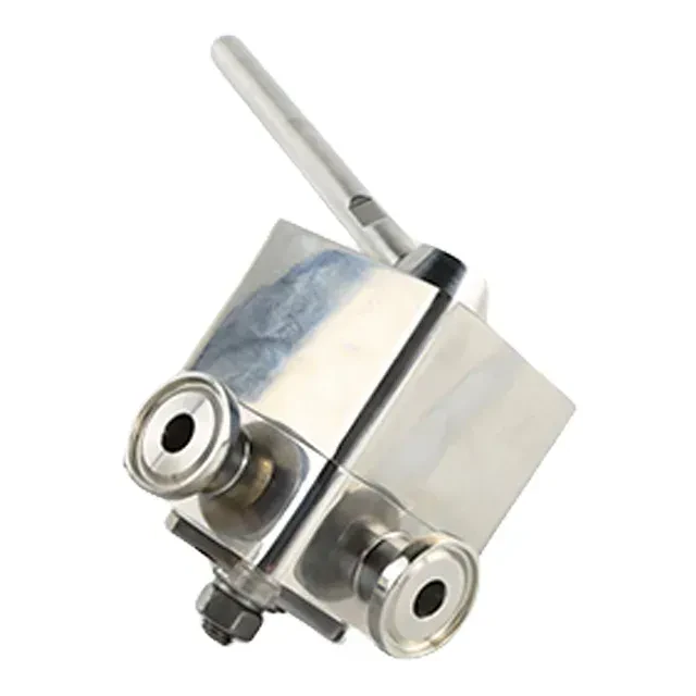 Stainless Steel Sanitary Durable Clamped 4 Way Hydraulic Ball Plug Valve — 5/6
