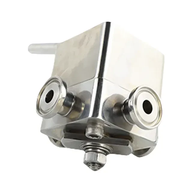 Stainless Steel Sanitary Durable Clamped 4 Way Hydraulic Ball Plug Valve — 6/6