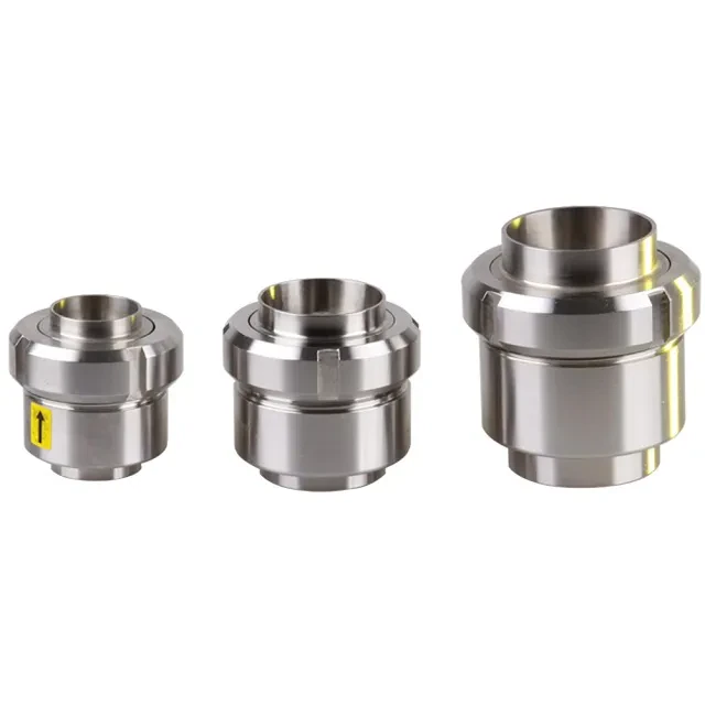 SS Hygienic SMS Quick Loading Threaded One Way Check Valve — 6/6