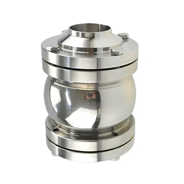 Stainless Steel  Hygienic  Weld Ball Type Back Pressure Check Valve — 3/6