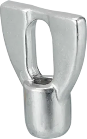 Sanitary Stainless Steel Blank Threaded  Thumbs  Wing Nut — 2/6