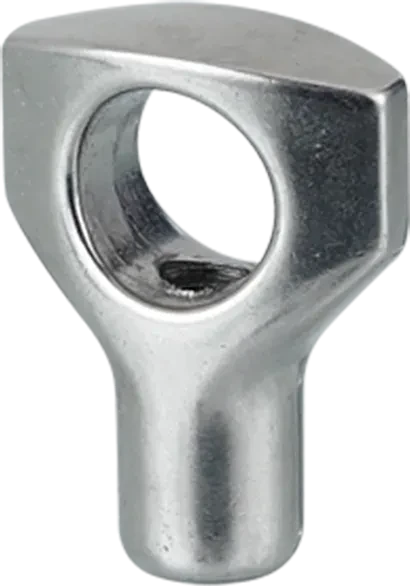 Sanitary Stainless Steel Blank Threaded  Thumbs  Wing Nut — 3/6