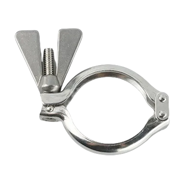 Stainless Steel  Heavy Duty S Type TriClamp Pipe Bracket for Steel Pipes — 5/6