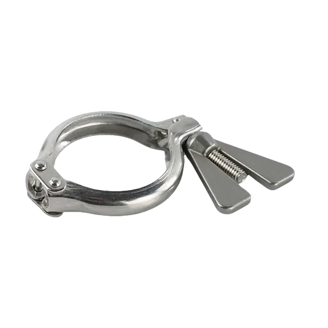 Stainless Steel  Heavy Duty S Type TriClamp Pipe Bracket for Steel Pipes — 4/6
