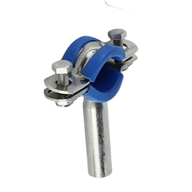 Stainless Steel Medium Round Pipe Holder Clamp Bracket with Seat — 2/6