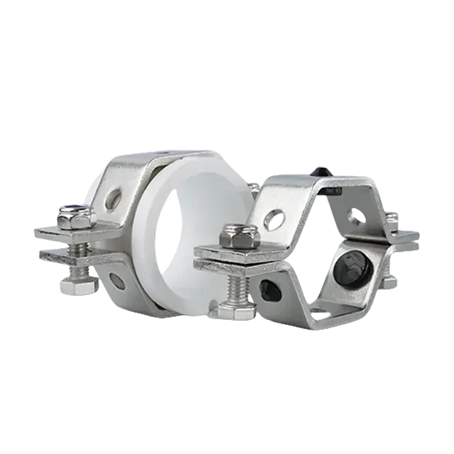 Stainless Steel  Adjustable Size Pipe  Hex Hanger with Polyproplyene Insert — 2/6