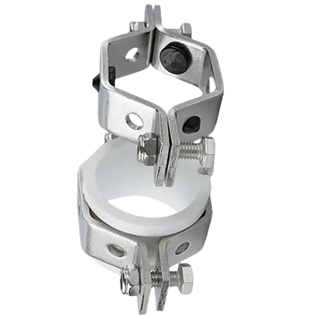Stainless Steel  Adjustable Size Pipe  Hex Hanger with Polyproplyene Insert — 3/6