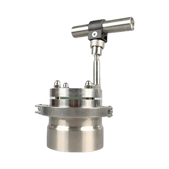 Stainless Steel Round Sight Glass with Wiper & Weldon Fitting Assembly — 3/6