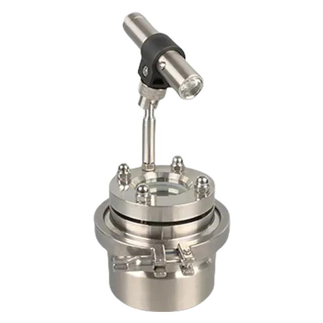 Stainless Steel Round Sight Glass with Wiper & Weldon Fitting Assembly — 4/6