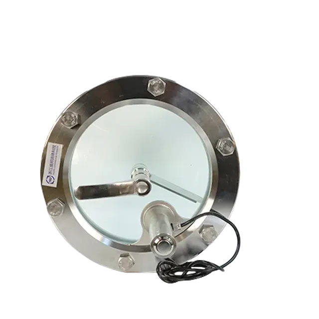 Sanitary Stainless Steel Sight Glass with Scraper & Wired LED Light — 4/6