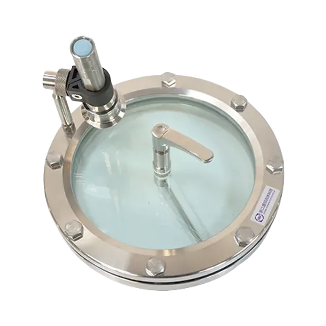 SS304 Tempered Flanged Sight Glass with Stainless Steel Inspection Light — 6/6