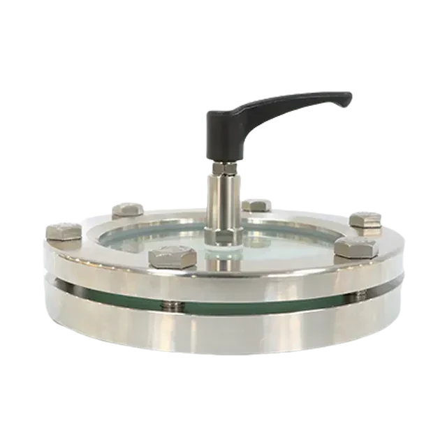 Sanitary Stainless Steel Circular Scraper Sight Glass for Pressure Vessels — 5/6