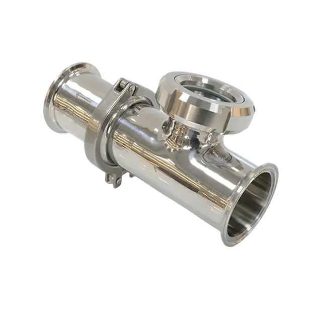 SS304 Stainless Steel High Performance Clamped Longitudinal Sight Flow Glass — 6/6