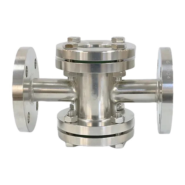 Stainless Steel Circular Sight Glass Liquid Flow Indicator — 5/6
