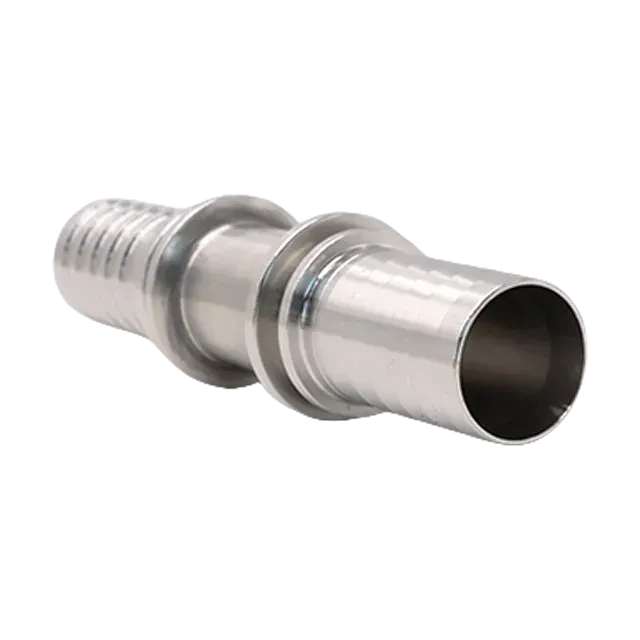 Sanitary Stainless Steel Food Grade High Quality  Double Connector Hose Barb Splicer Fitting — 5/6