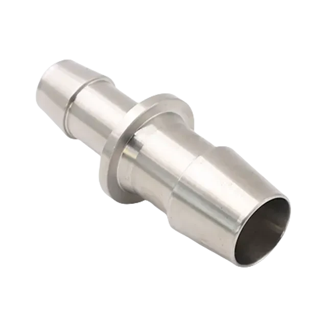 Sanitary Stainless Steel Aseptic Single Straight Hose Tube to Tube Coupling Adaptor Fitting — 3/6