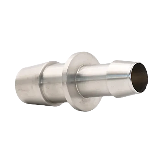 Sanitary Stainless Steel Aseptic Single Straight Hose Tube to Tube Coupling Adaptor Fitting — 4/6