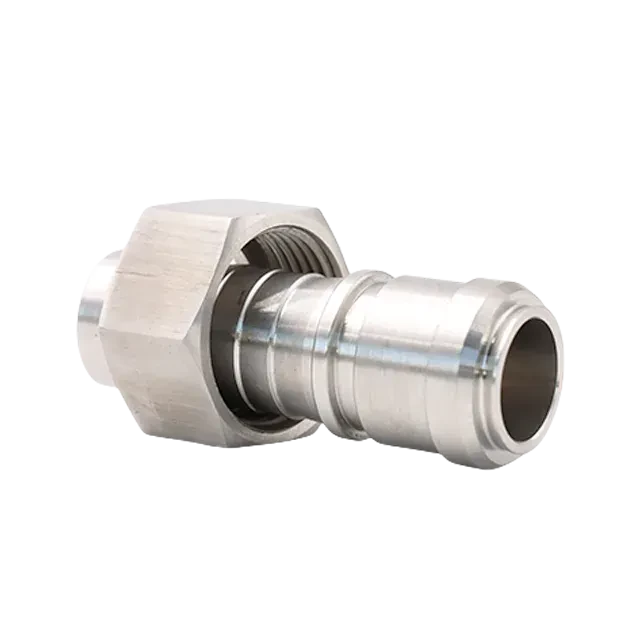 Sanitary Stainless Steel Aseptic Crimp Hose Fittings Female Swivel Connector Fitting — 3/6