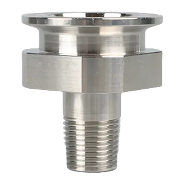 Sanitary Stainless Steel Food Grade Male Threaded to  Ferrule Clamp Fitting Adaptor — 4/6