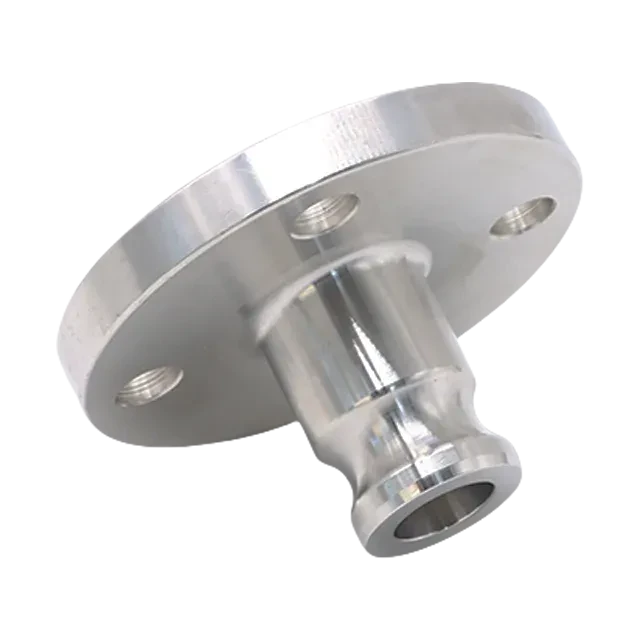 Sanitary Stainless Steel Food GradeF Type Flange Camlock Coupling Adaptor Fitting — 3/6