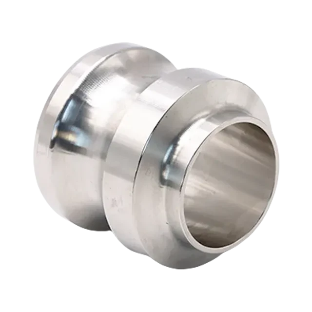 Sanitary Stainless Steel Food Grade Butt Weld Short Camlock Pipe Adaptor Fittings — 3/6