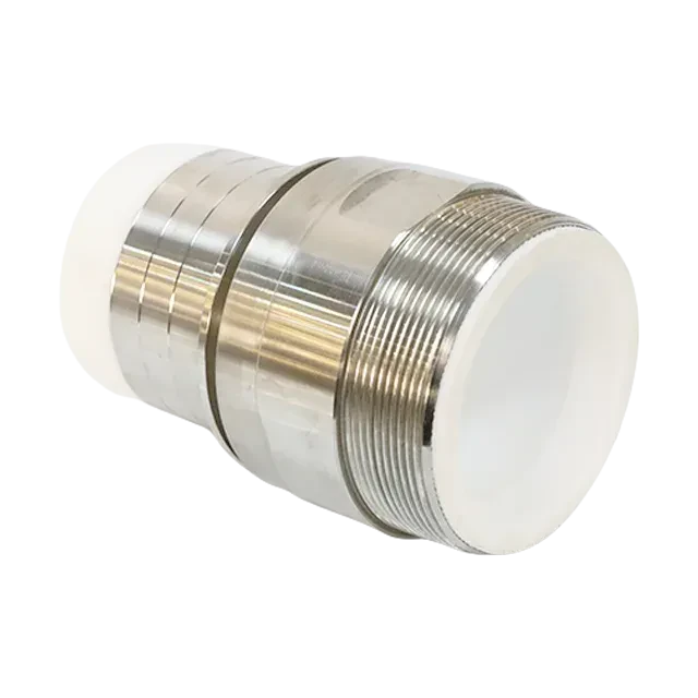 Sanitary Stainless Steel Aseptic PFA Lined  Male NPT to Barbed  Adaptor Connector Pipe Fitting — 2/6
