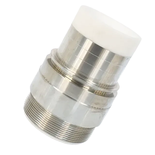 Sanitary Stainless Steel Aseptic PFA Lined  Male NPT to Barbed  Adaptor Connector Pipe Fitting — 5/6