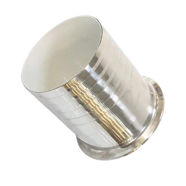 Sanitary Stainless Steel Food Grade PTFE Lined Tri Clamp to Hose Barbed Adapter Hose Pipe Fitting — 6/6
