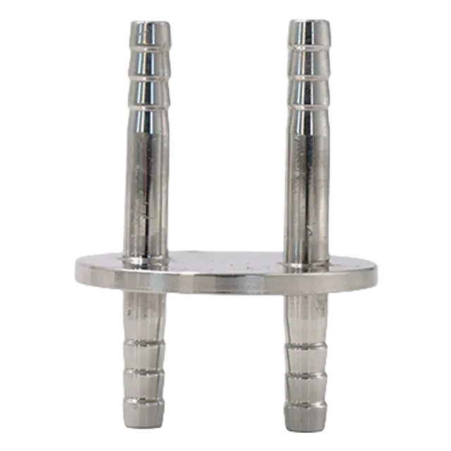 Sanitary Stainless Steel Food Grade Bottle Cap Adaptor Fitting Headpiece with Two Nozzles — 2/6