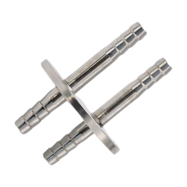 Sanitary Stainless Steel Food Grade Bottle Cap Adaptor Fitting Headpiece with Two Nozzles — 4/6