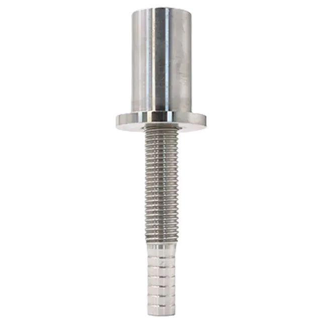 Sanitary Stainless Steel Food Grade Hose Barb Threaded Straight  Adaptor Fitting — 4/6