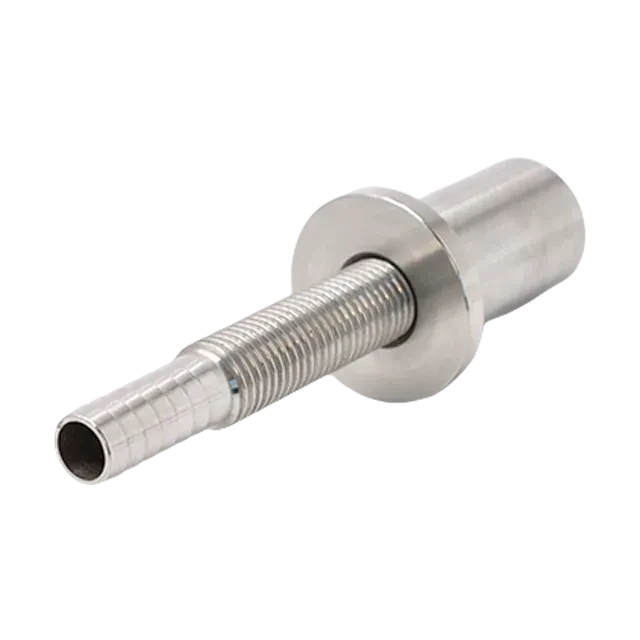 Sanitary Stainless Steel Food Grade Hose Barb Threaded Straight  Adaptor Fitting — 5/6