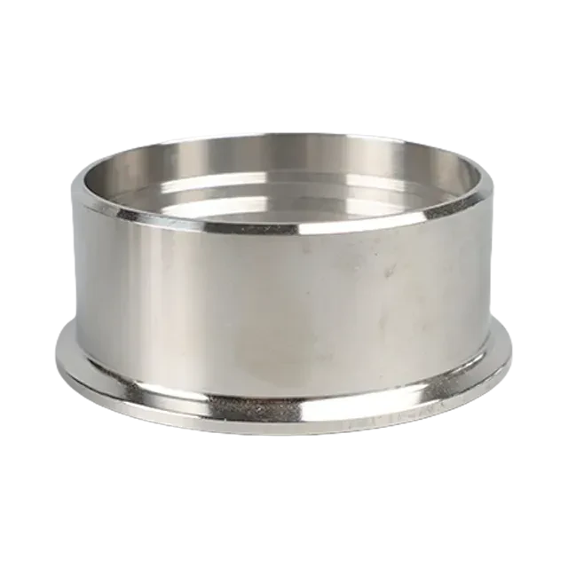Sanitary Stainless Steel Short Tri Clover - Weld Roll-On Expanding Ferrule — 2/6