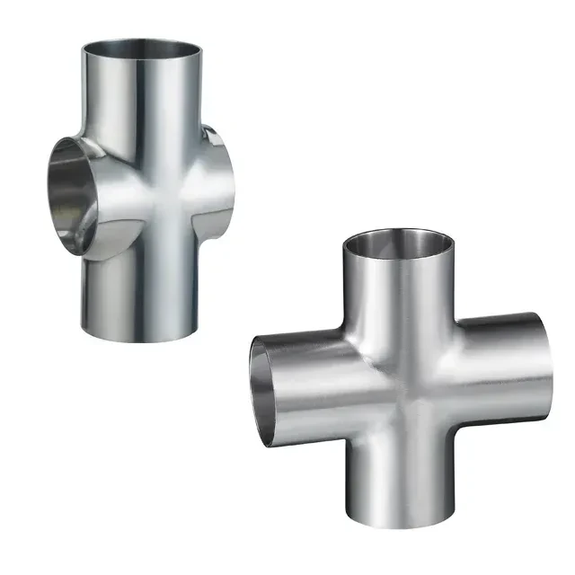 Stainless Steel Food Grade  DIN11850  DIN JN-FT-20 1018 Pulled Cross for Food Processing — 5/6