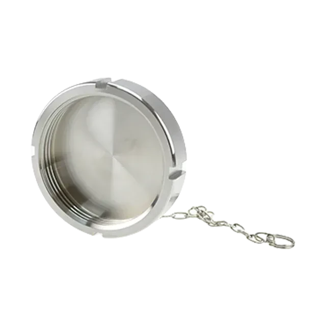 DIN11851 Stainless Steel Sanitary  Equal Union Fitting Blind Nut with Liner — 3/6