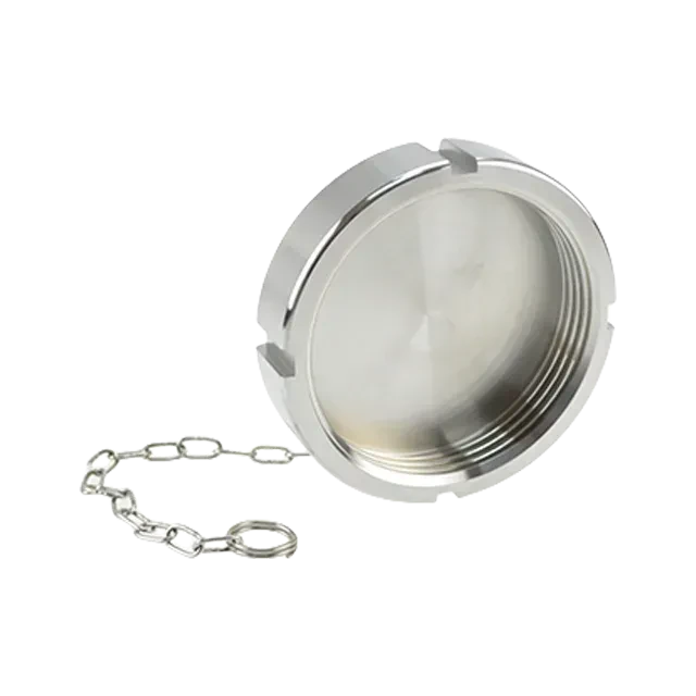 DIN11851 Stainless Steel Sanitary  Equal Union Fitting Blind Nut with Liner — 5/6