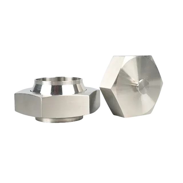 DIN11851 Stainless Steel Sanitary Hygienic  4 Slot Blank Nut with Chain — 3/6
