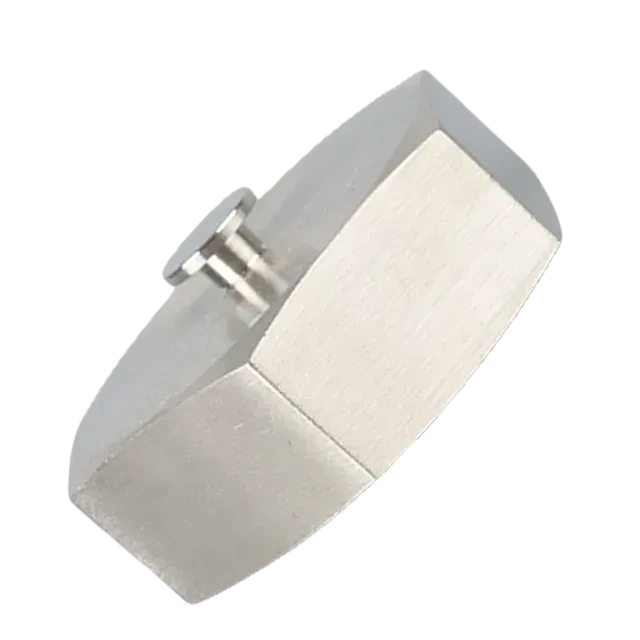DIN11851 Stainless Steel Sanitary Hygienic  4 Slot Blank Nut with Chain — 6/6