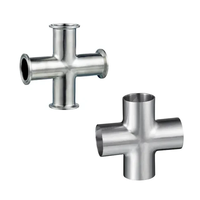 Stainless Steel Food Grade  DIN11850  DIN JN-FT-20 1018 Pulled Cross for Food Processing — 6/6