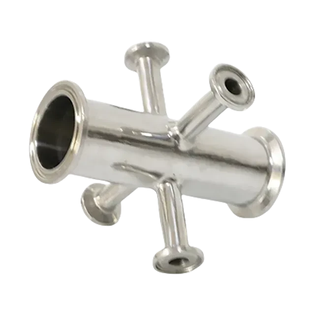 SS316L AS1528.3 JN-FT-20 5020Star Multi Way Clamped Cross with Mirror Polishing — 4/6