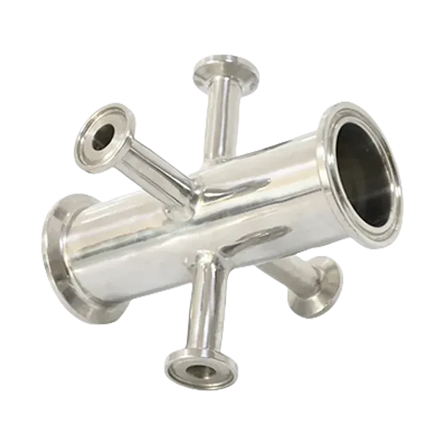 SS316L AS1528.3 JN-FT-20 5020Star Multi Way Clamped Cross with Mirror Polishing — 5/6