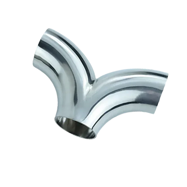 Stainless Steel Pickling  DIN11850 3A R Type Welded Swept Tee for Milk JN-FT-23 3018 — 5/6